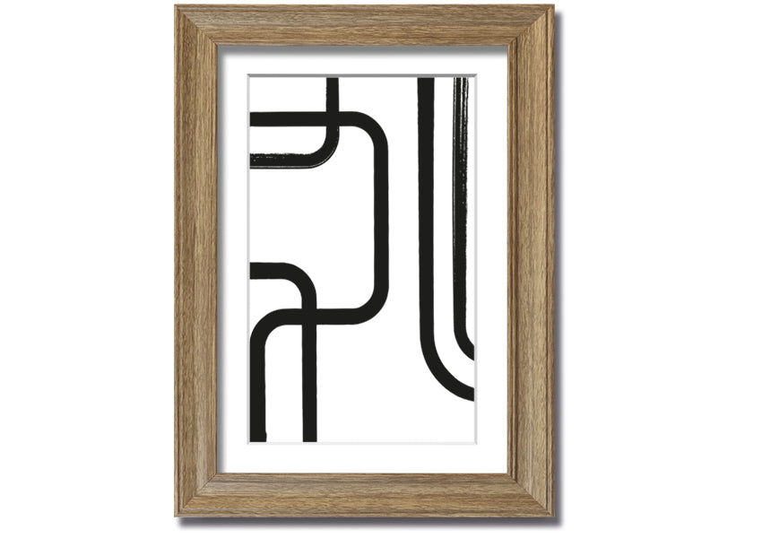 Strong Lines framed print with multiple frame colour options, handmade in the UK, ready to hang.