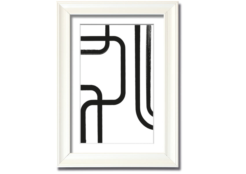 Strong Lines framed print with multiple frame colour options, handmade in the UK, ready to hang.