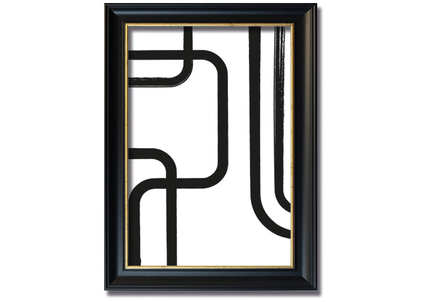 Strong Lines framed print with multiple frame colour options, handmade in the UK, ready to hang.