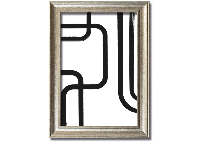 Strong Lines framed print with multiple frame colour options, handmade in the UK, ready to hang.