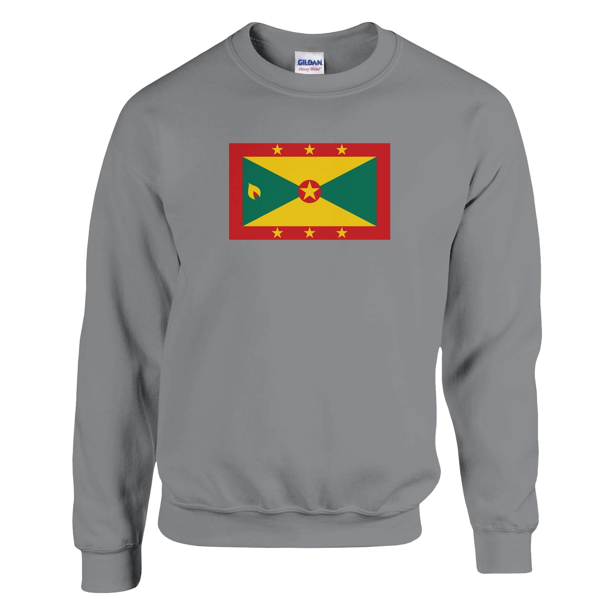 Sweat-shirt Drapeau de la Grenade en coton et polyester, avec une coupe classique et des détails de couture soignés.