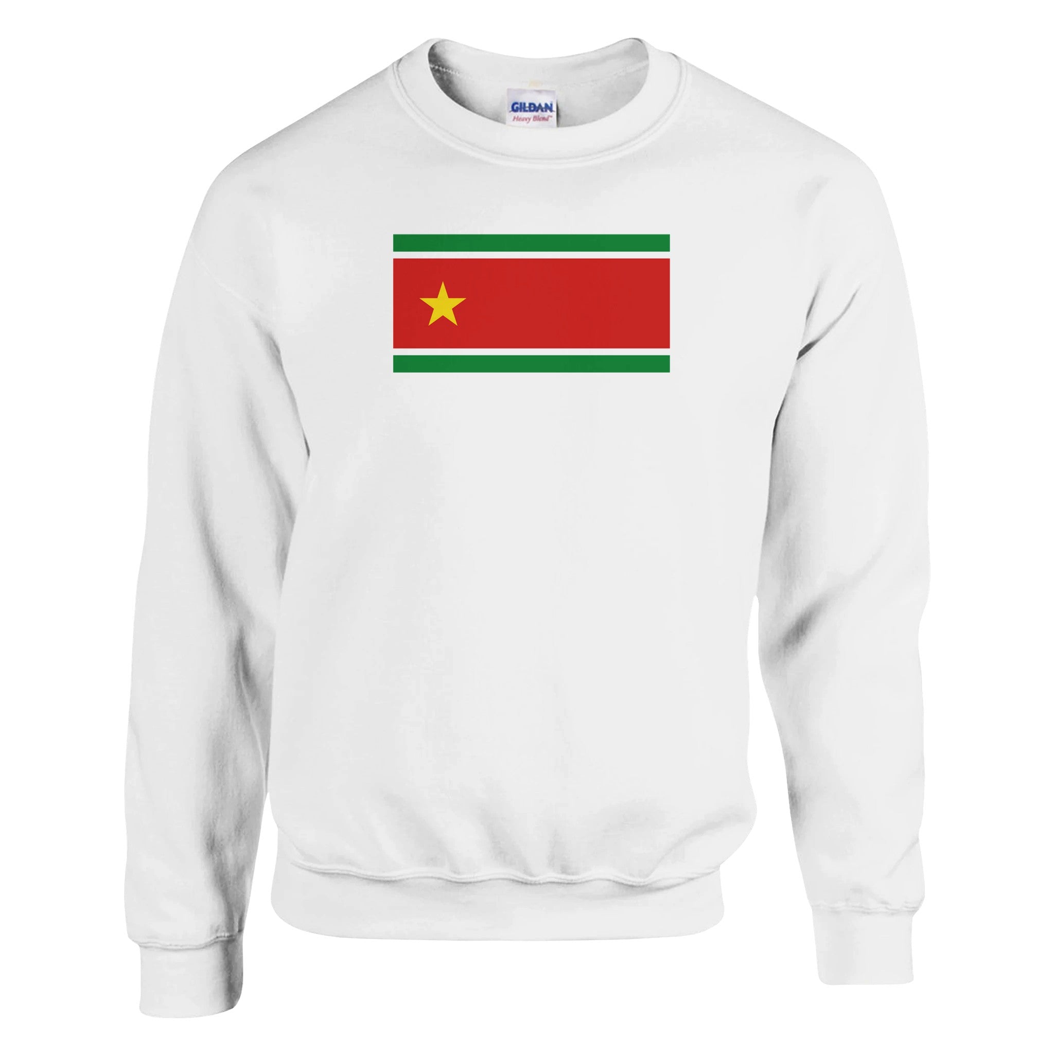 Sweat-shirt Drapeau de la Guadeloupe en coton et polyester, avec des coutures renforcées et une coupe classique.