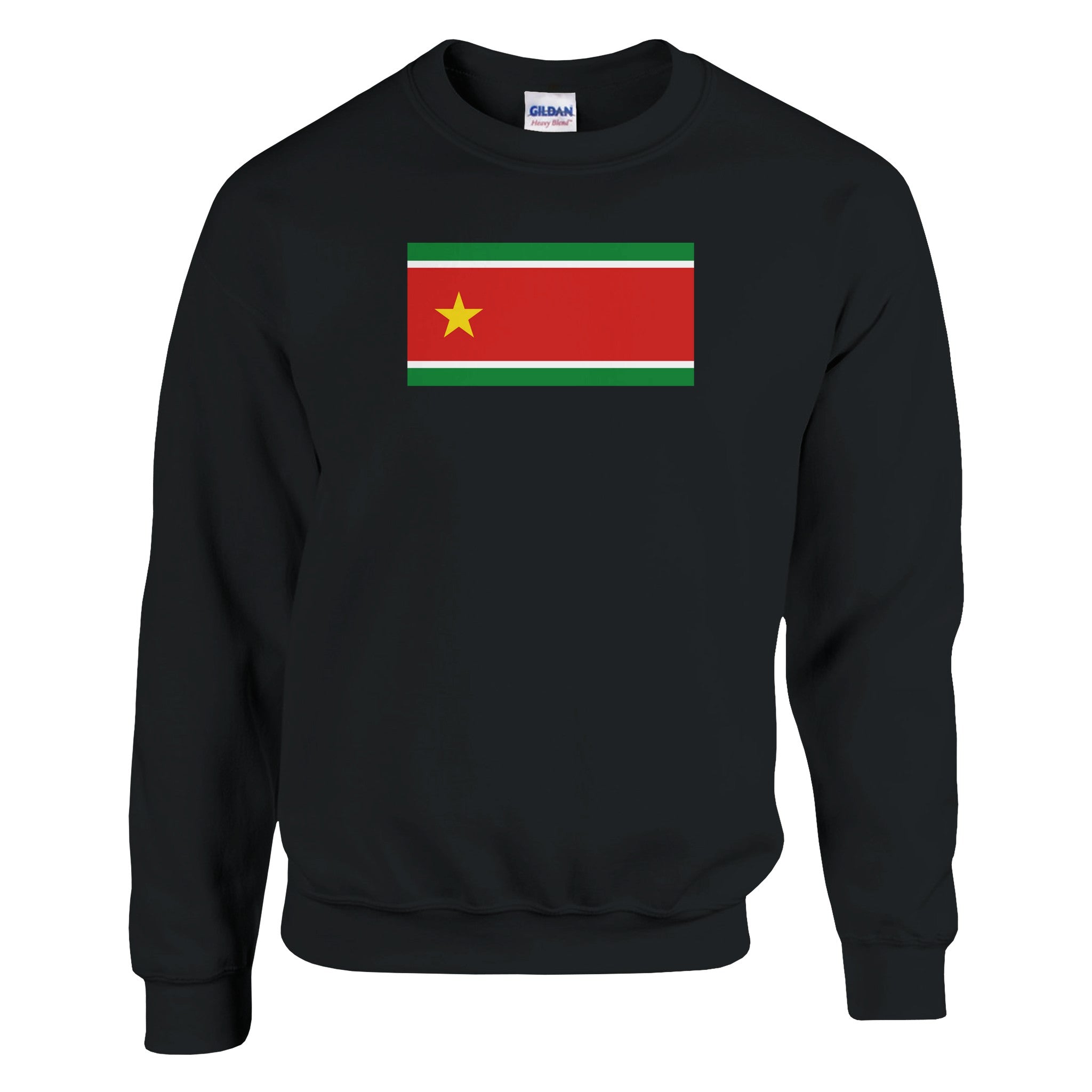 Sweat-shirt Drapeau de la Guadeloupe en coton et polyester, avec des coutures renforcées et une coupe classique.