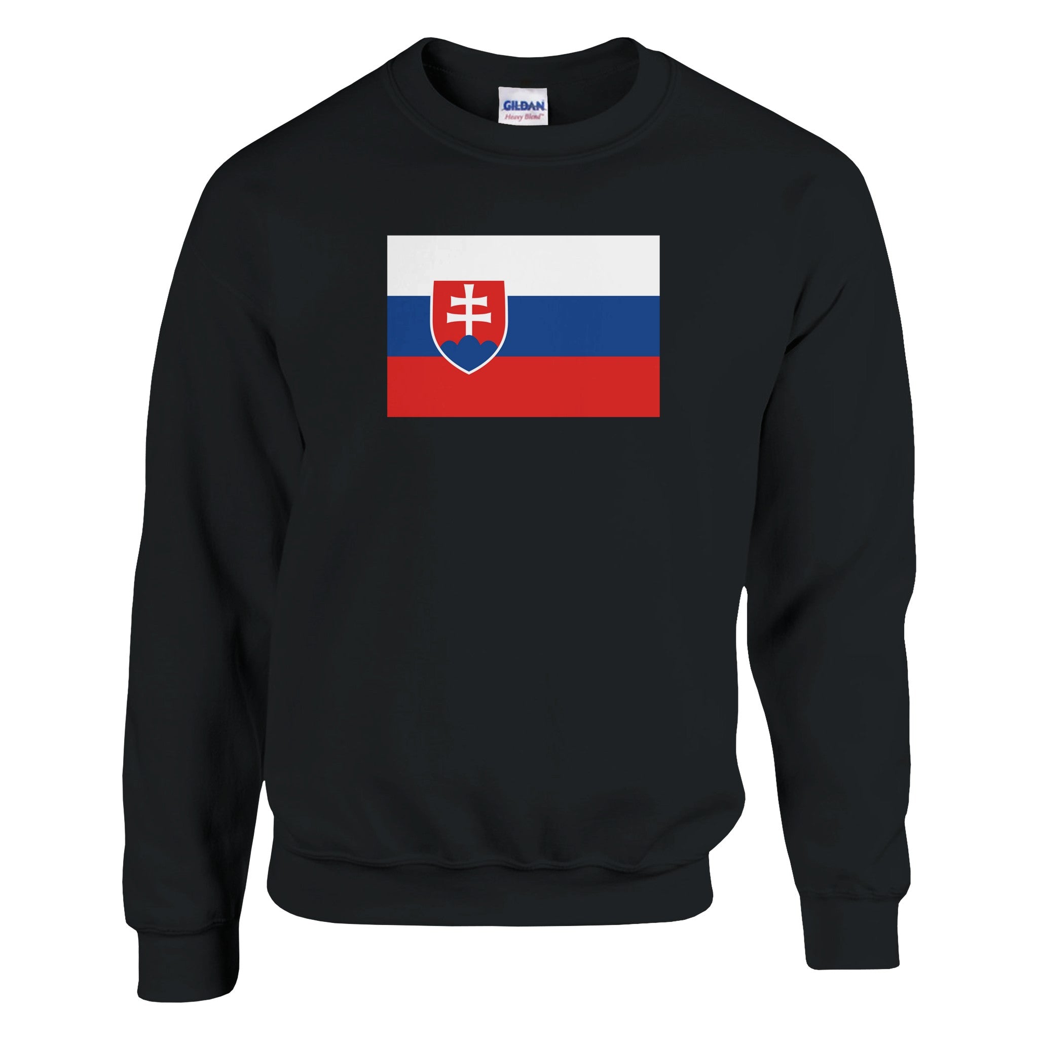 Sweat-shirt Drapeau de la Slovaquie en coton et polyester, avec des coutures renforcées et une coupe classique, idéal pour un style décontracté.