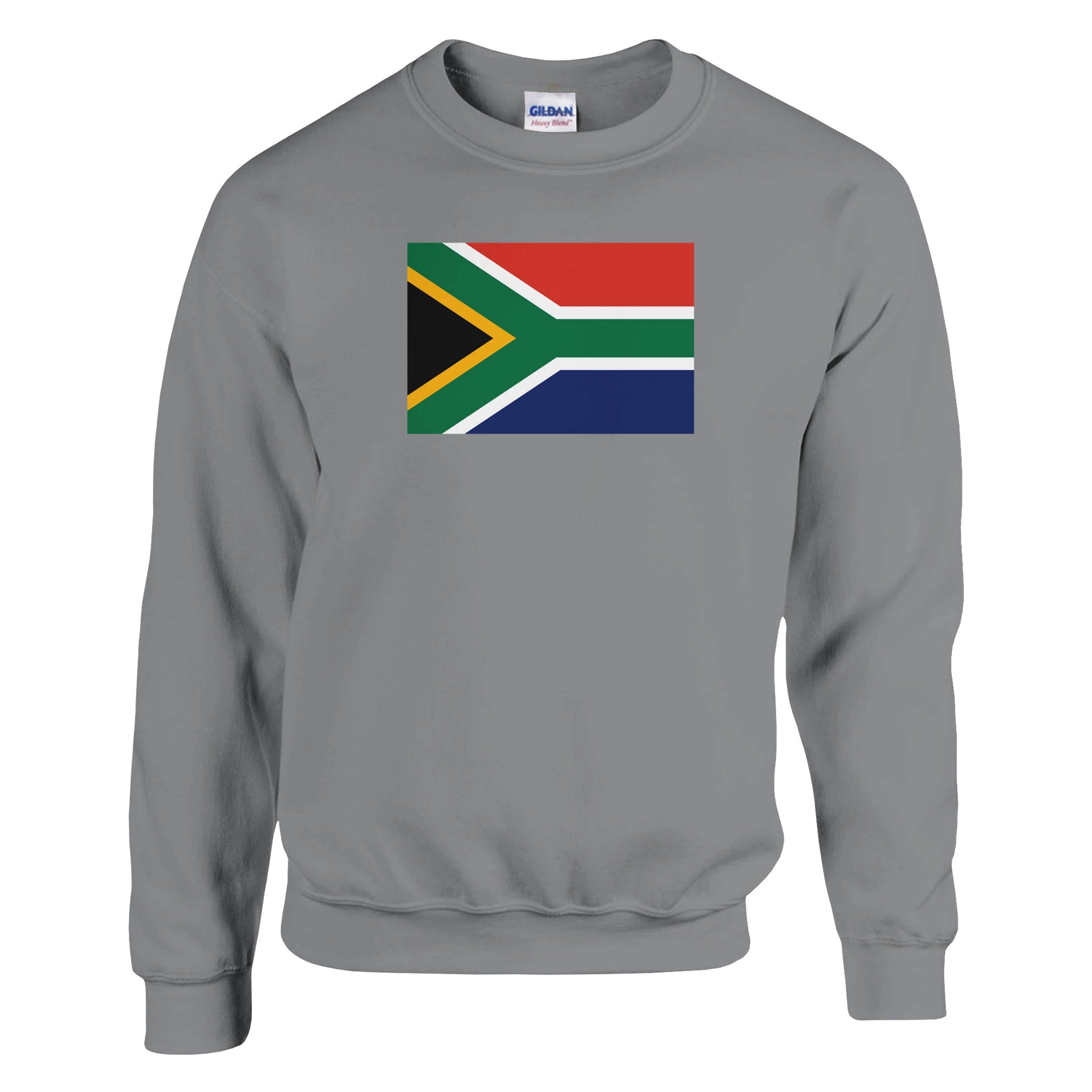 Sweat-shirt Drapeau de l'Afrique du Sud en coton et polyester, avec des coutures renforcées et une coupe classique, parfait pour un style décontracté.