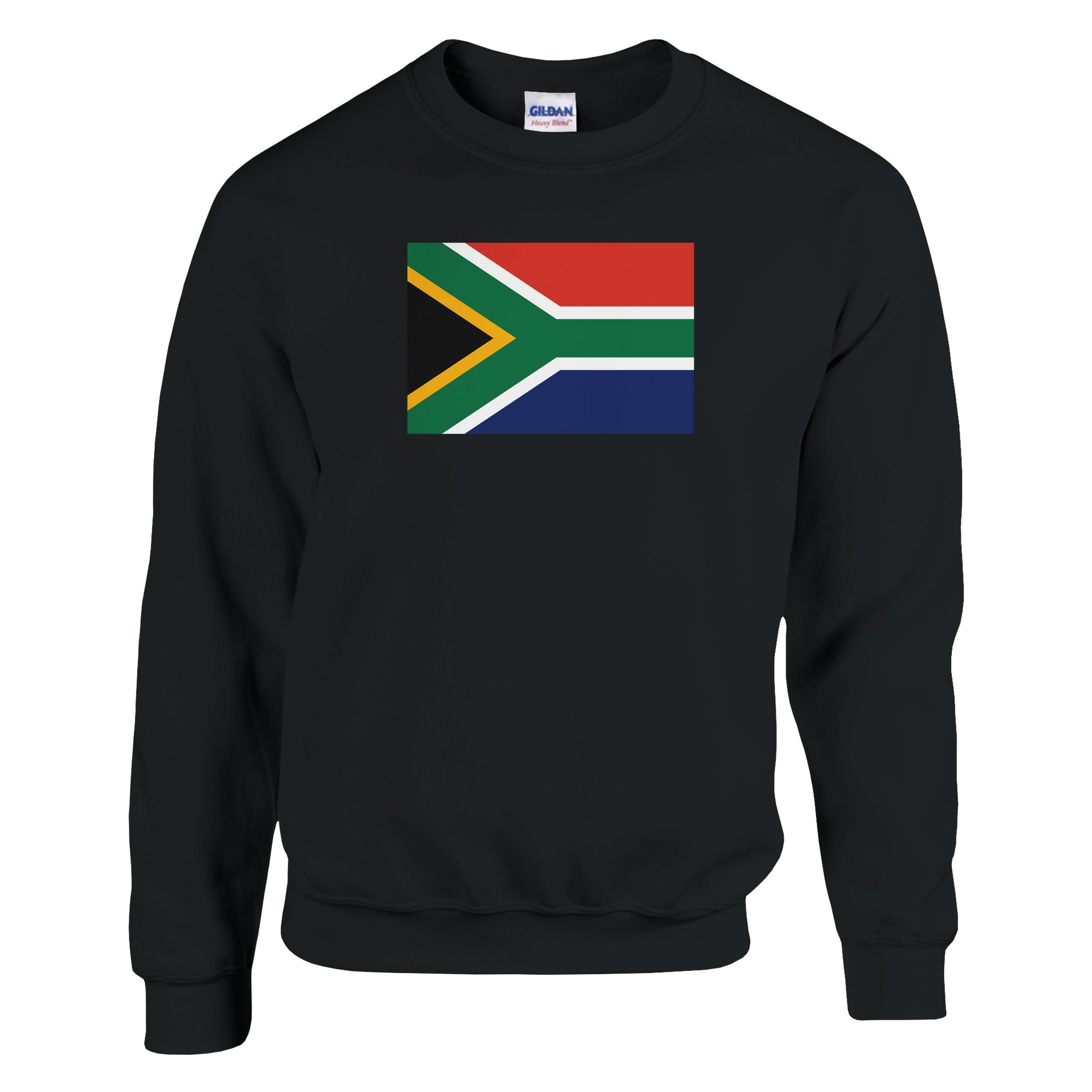 Sweat-shirt Drapeau de l'Afrique du Sud en coton et polyester, avec des coutures renforcées et une coupe classique, parfait pour un style décontracté.