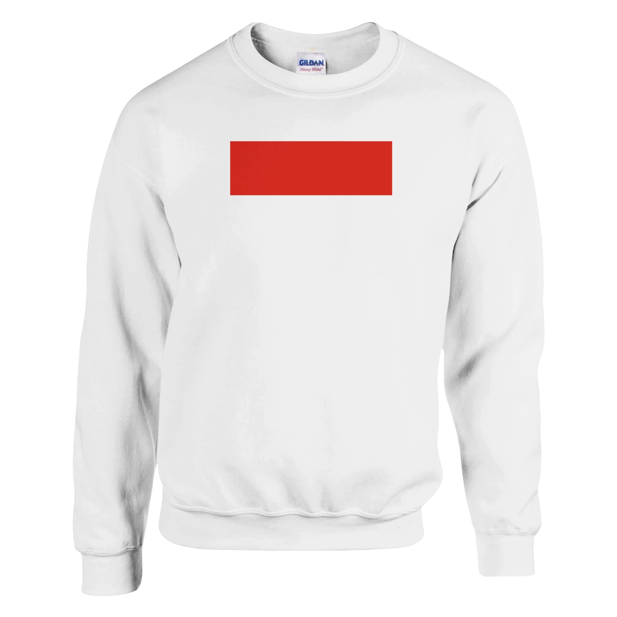 Sweat-shirt Drapeau de l'Indonésie en coton et polyester, avec des coutures renforcées et un design classique.