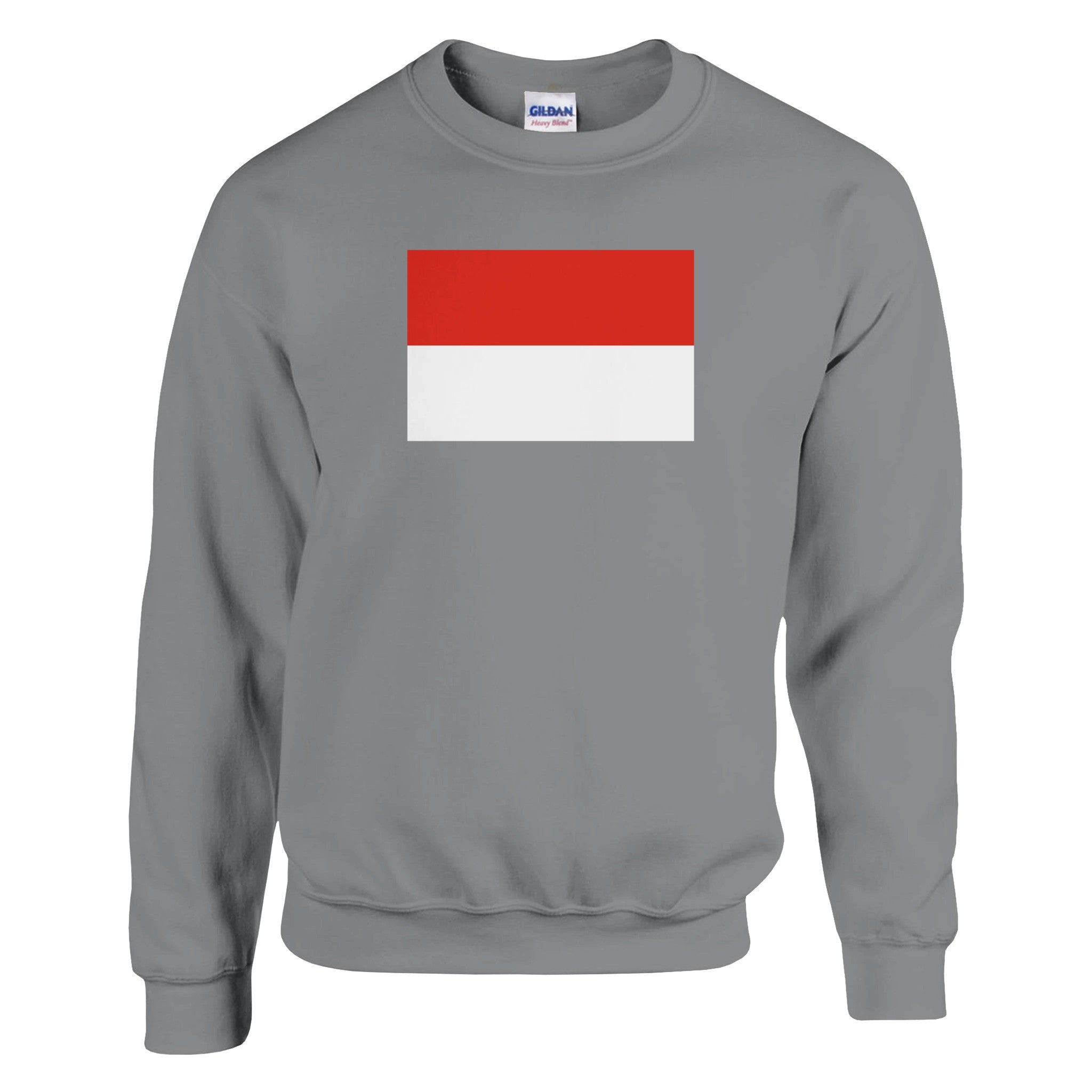 Sweat-shirt Drapeau de l'Indonésie en coton et polyester, avec des coutures renforcées et un design classique.