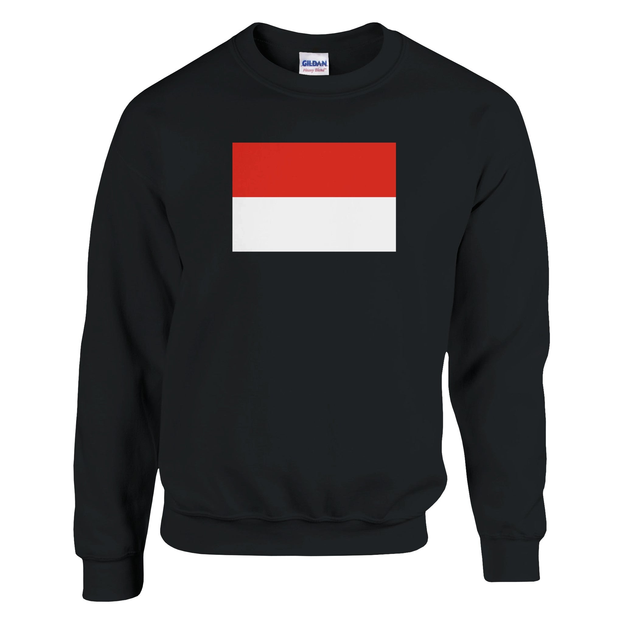 Sweat-shirt Drapeau de l'Indonésie en coton et polyester, avec des coutures renforcées et un design classique.