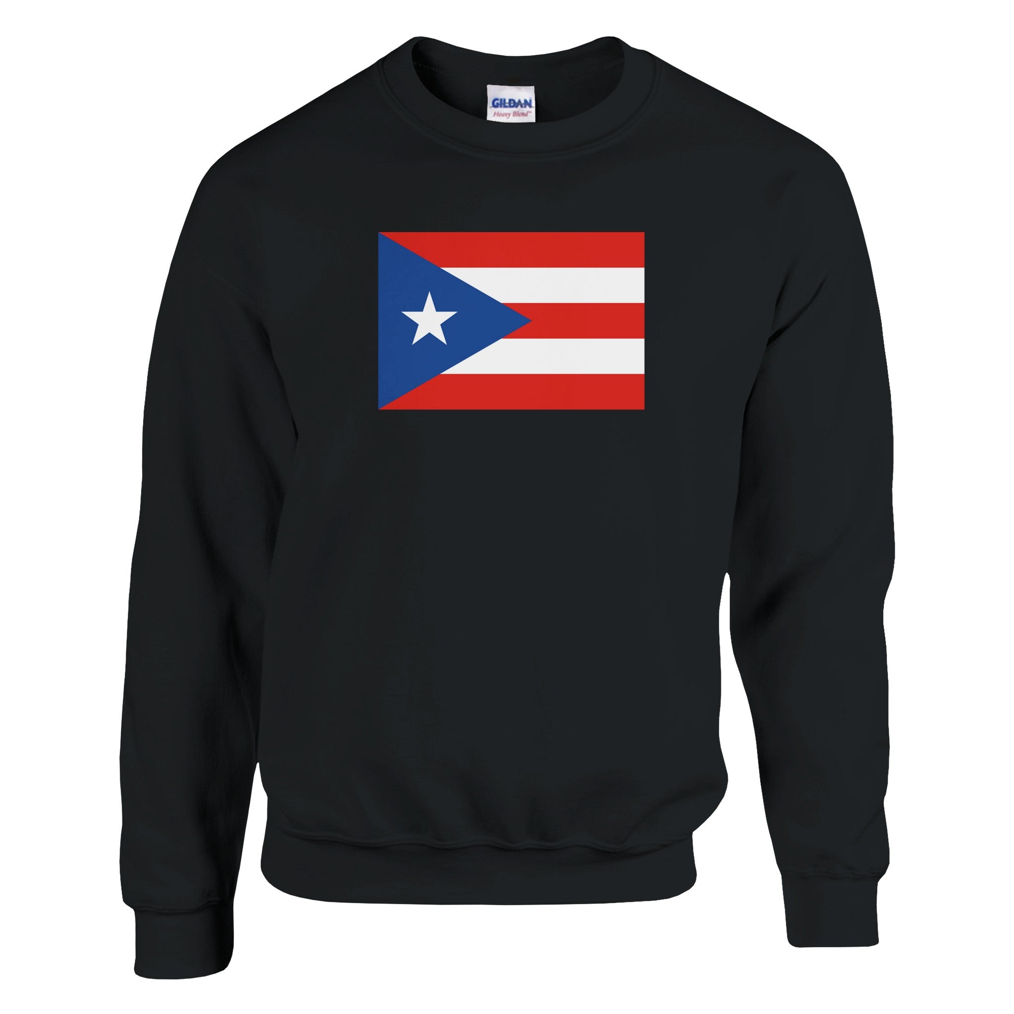 Sweat-shirt Drapeau de Porto Rico en coton et polyester, avec une coupe classique et des détails de couture renforcés.