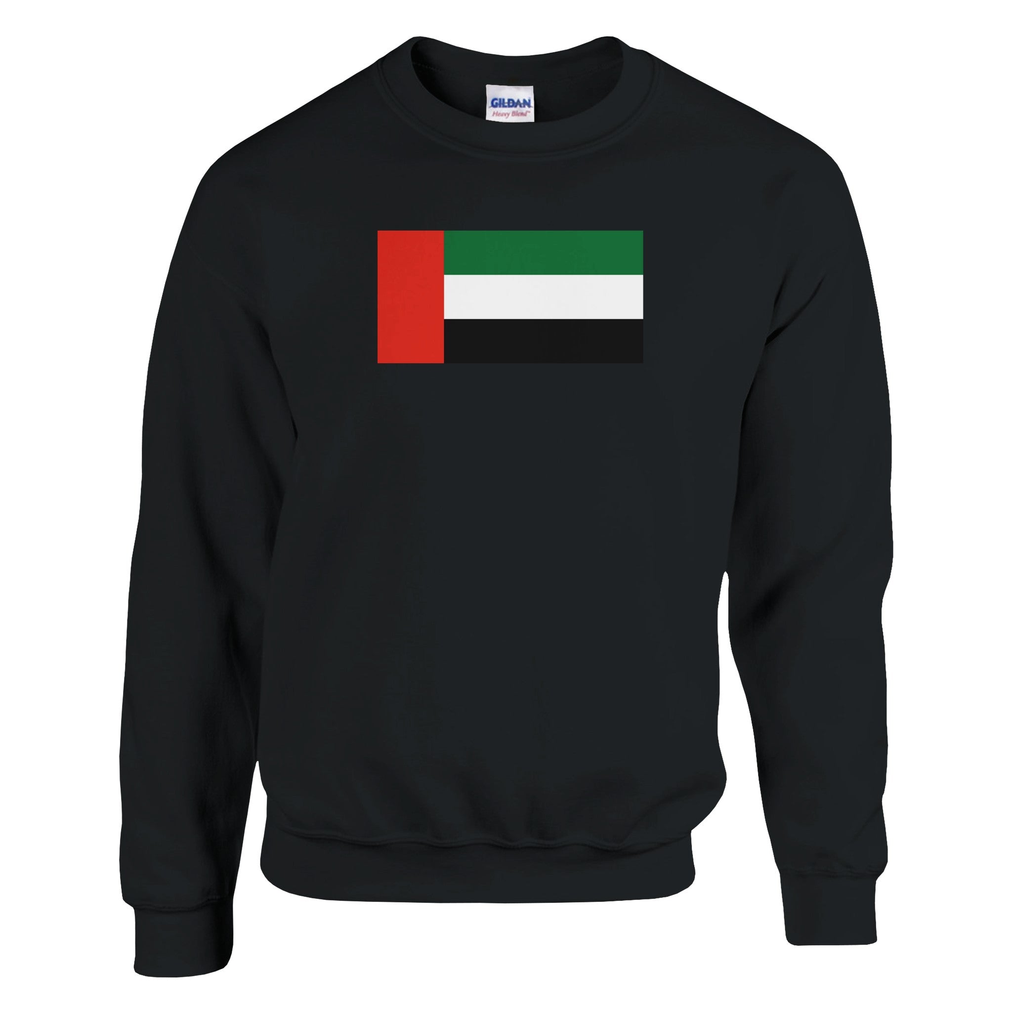 Sweat-shirt Drapeau des Émirats arabes unis en coton et polyester, avec des coutures renforcées et une coupe classique.