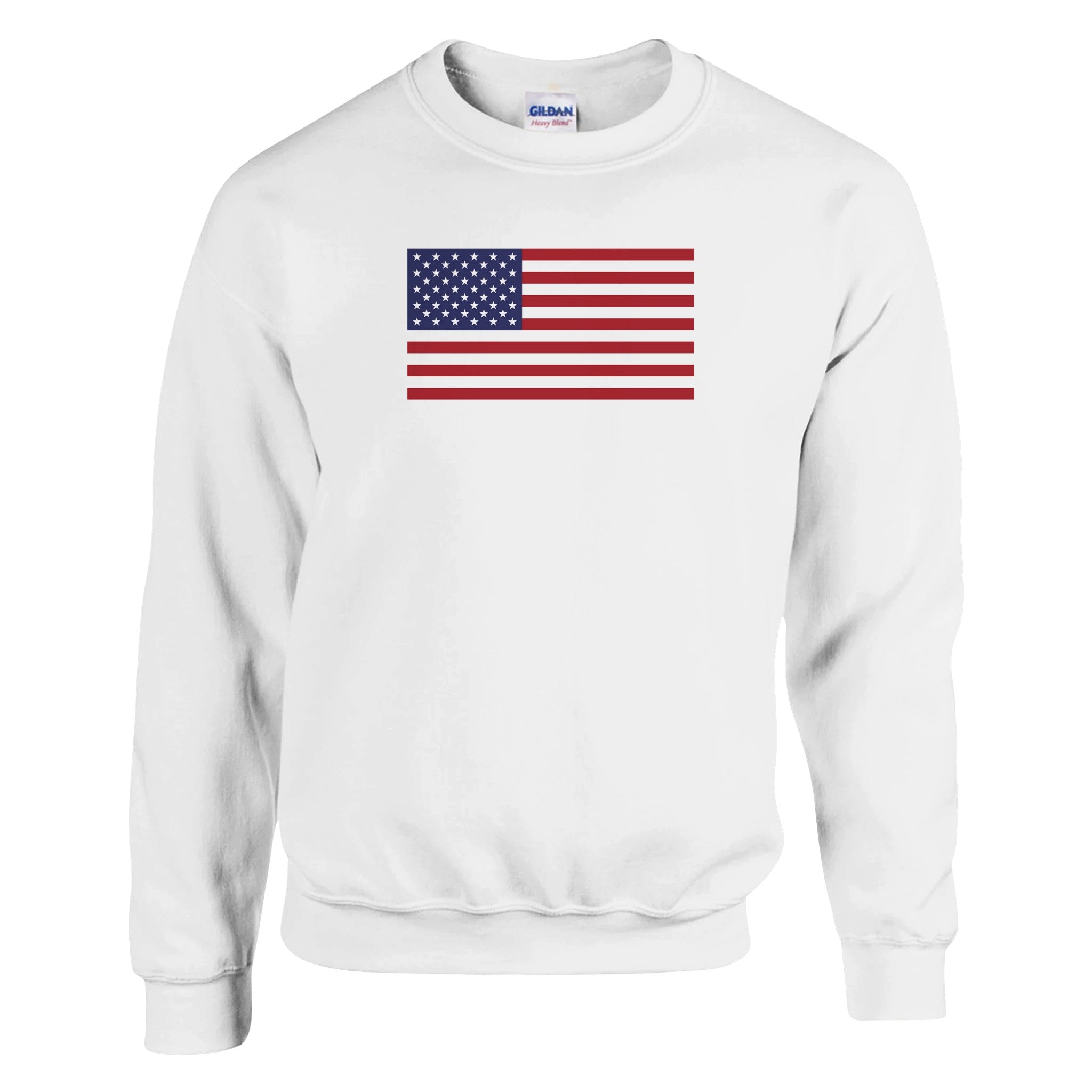 Sweat-shirt Drapeau des États-Unis en coton et polyester, avec un design classique et des détails de couture soignés.