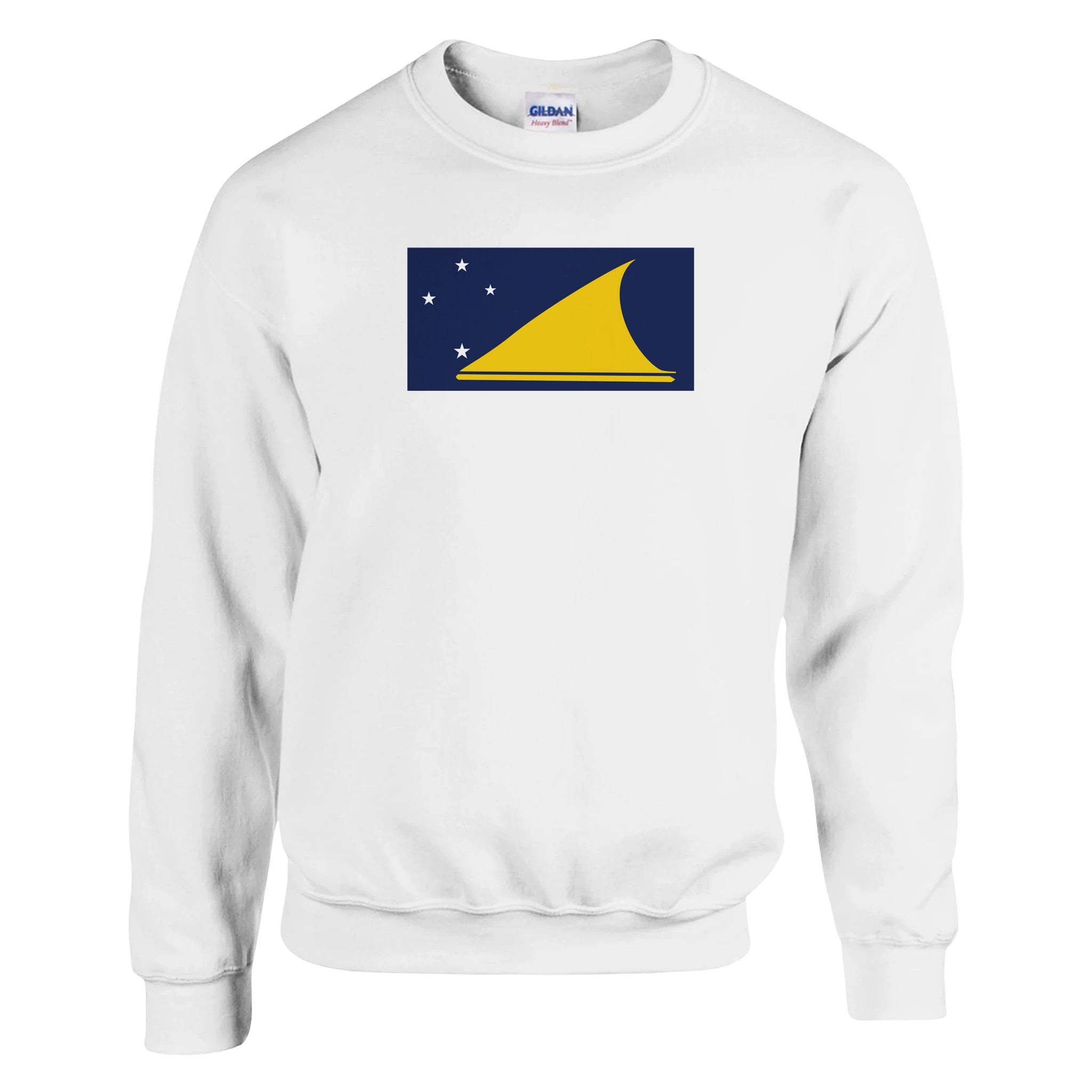 Sweat-shirt Drapeau des Tokelau en coton et polyester, avec une coupe classique et des détails de couture soignés.