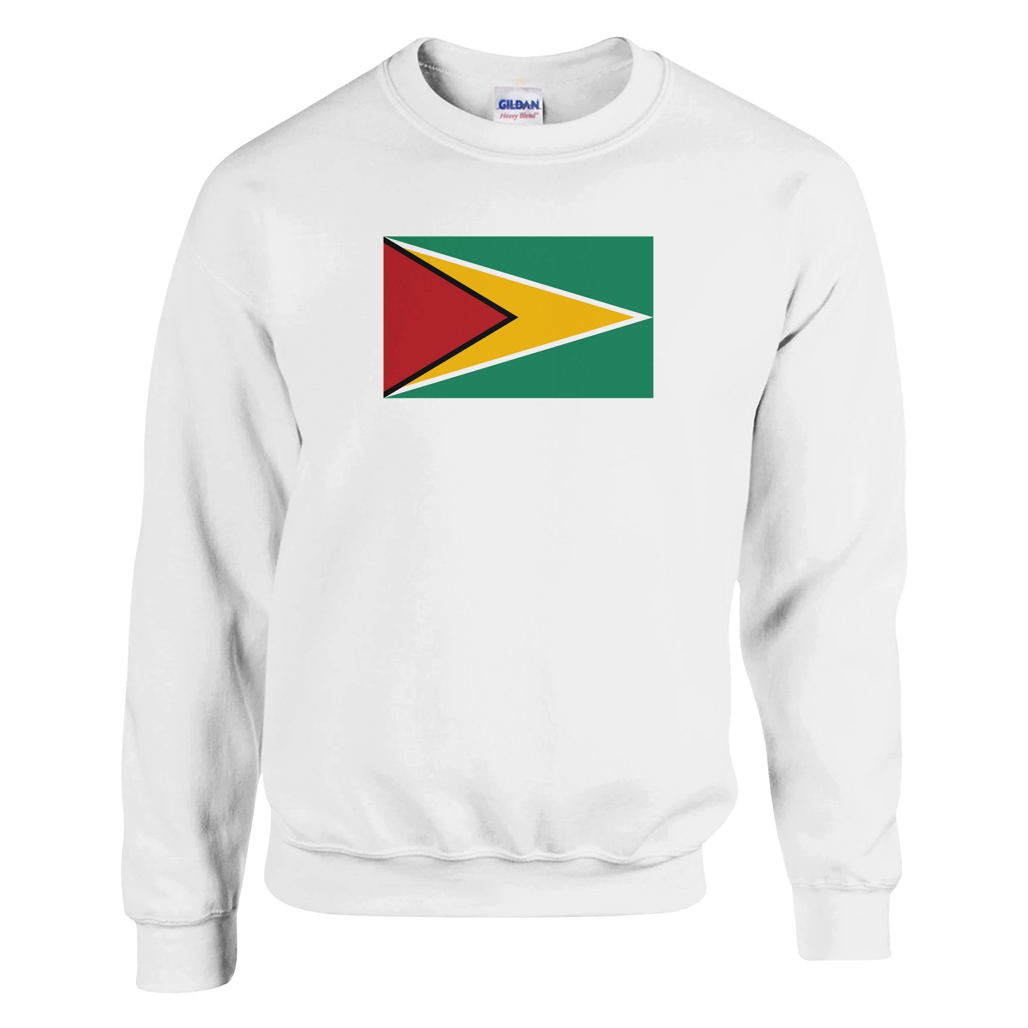 Sweat-shirt Drapeau du Guyana en coton et polyester, avec un design classique et des détails de couture soignés.