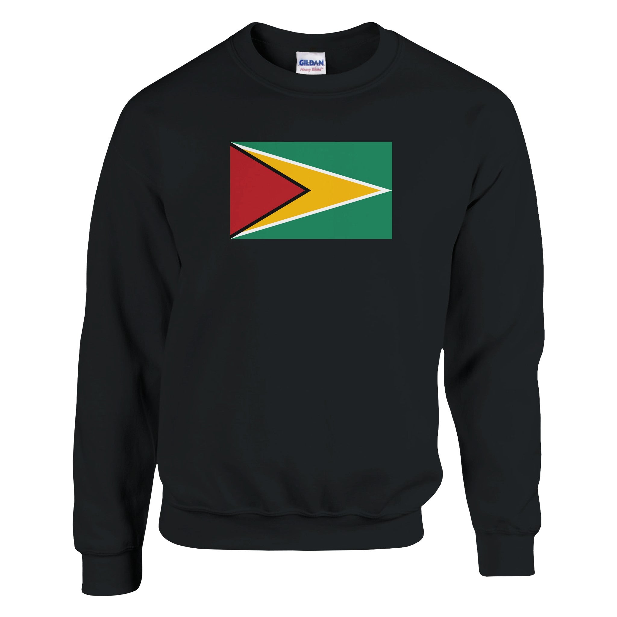 Sweat-shirt Drapeau du Guyana en coton et polyester, avec un design classique et des détails de couture soignés.