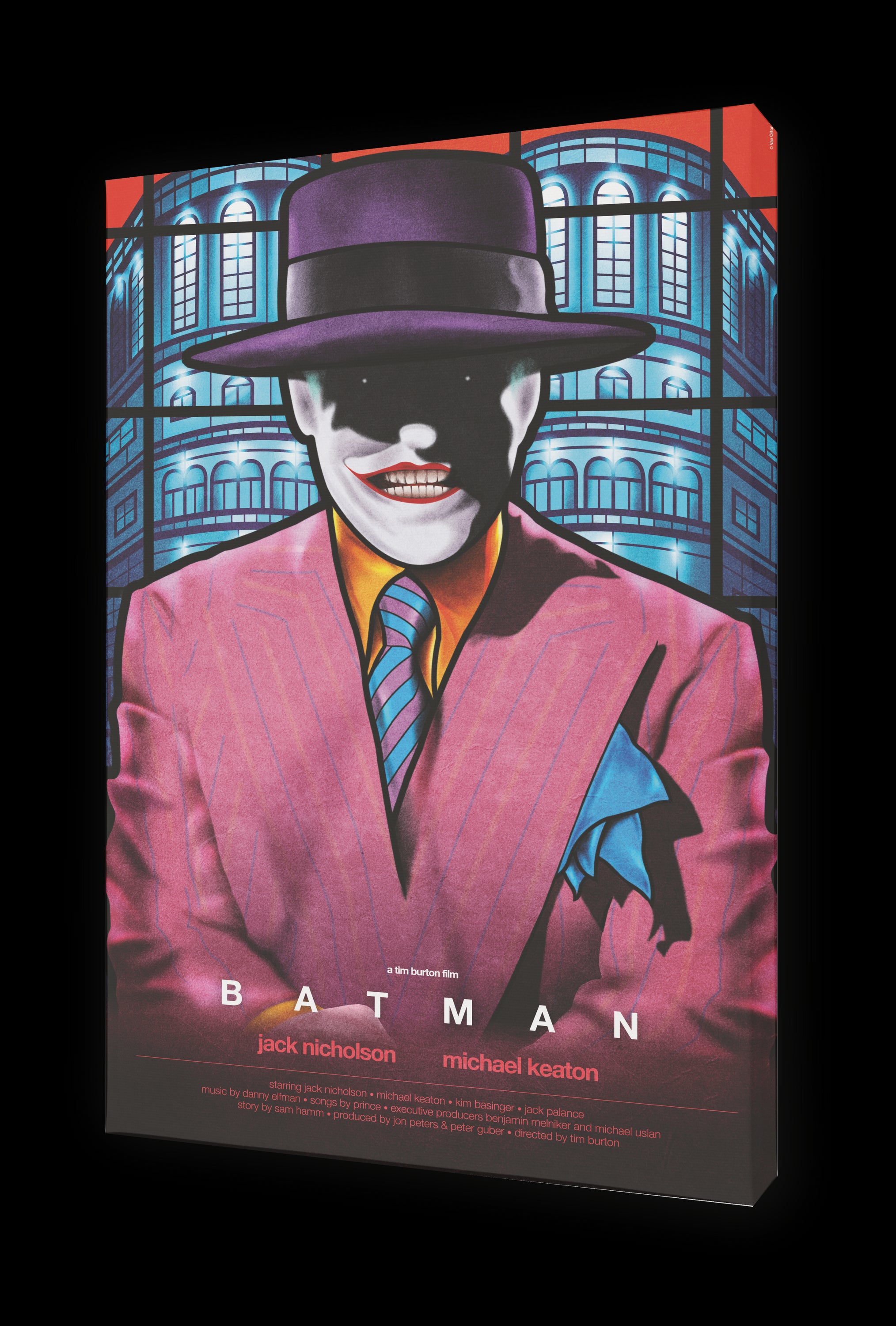 Tableau BATMAN 2 by VAN ORTON, a limited edition art print on fine arts paper, featuring vibrant colors and intricate details.