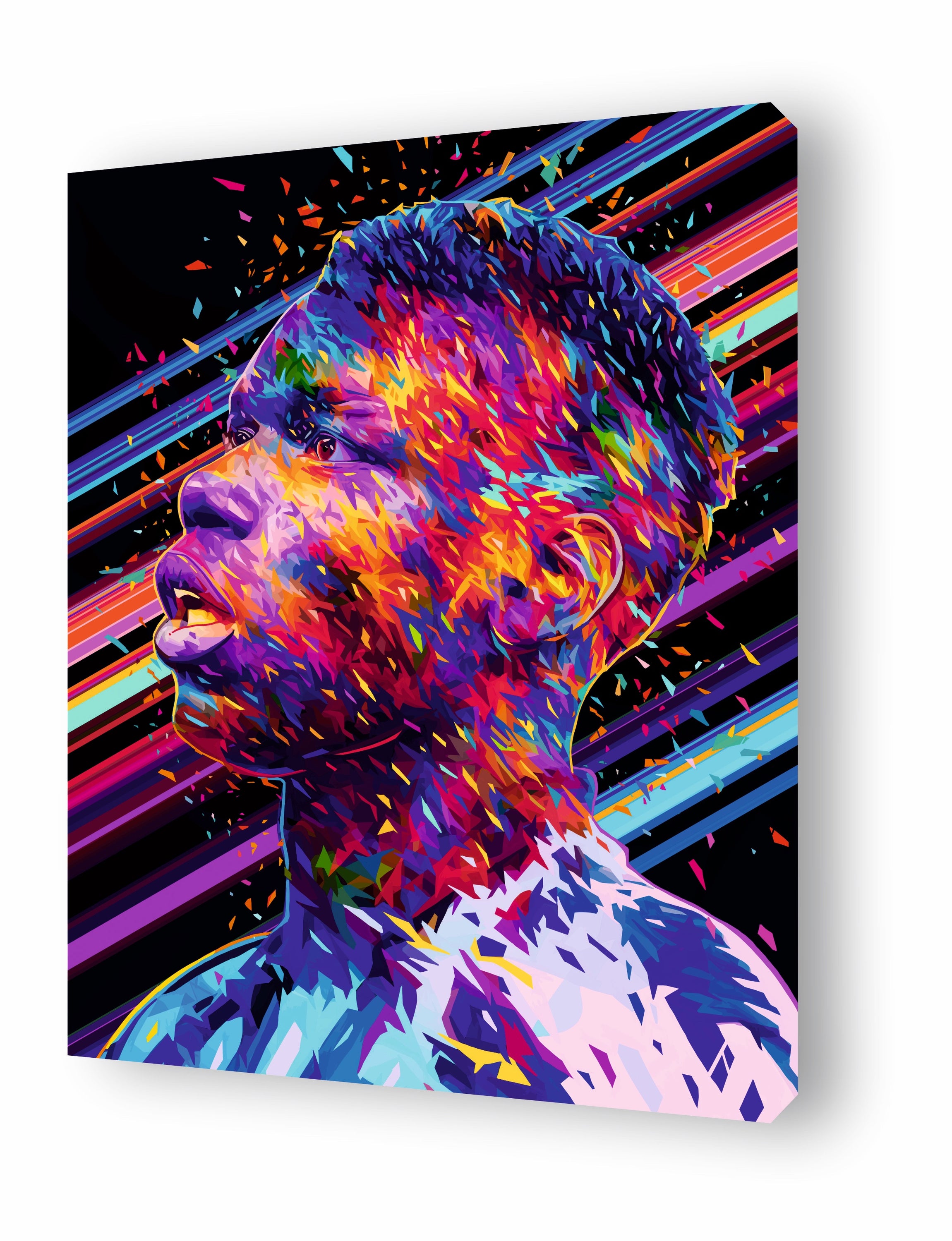 Tableau POGBA artwork by Alessandro Pautasso featuring vibrant colors and dynamic vector art style.