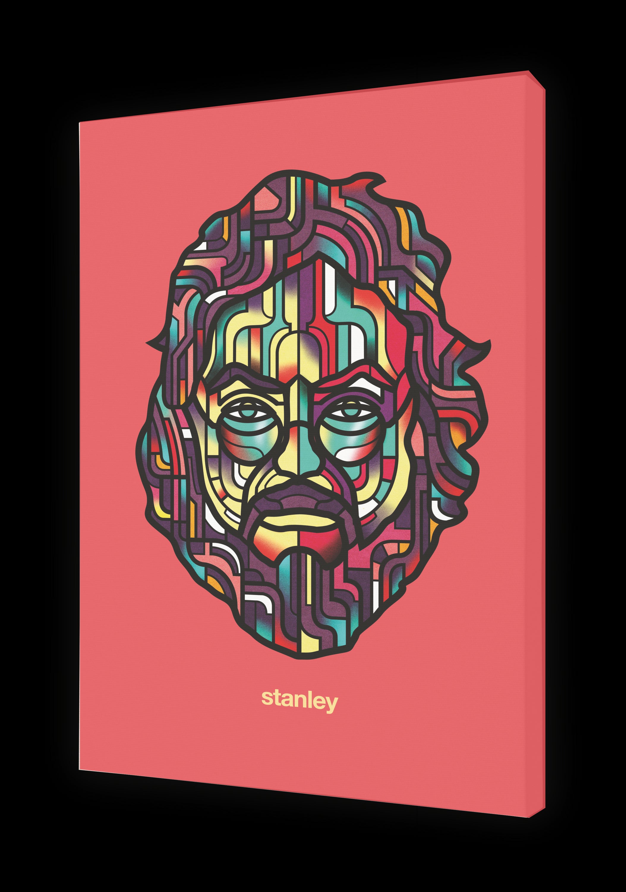 Tableau STANLEY Par VAN ORTON artwork printed on fine arts paper, showcasing vibrant colors and intricate details.