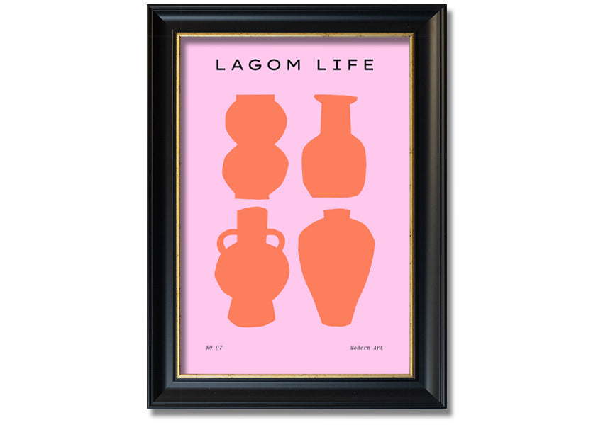 A beautifully framed print from the Terracotta Vase Collection, showcasing unique terracotta designs in a stylish frame.