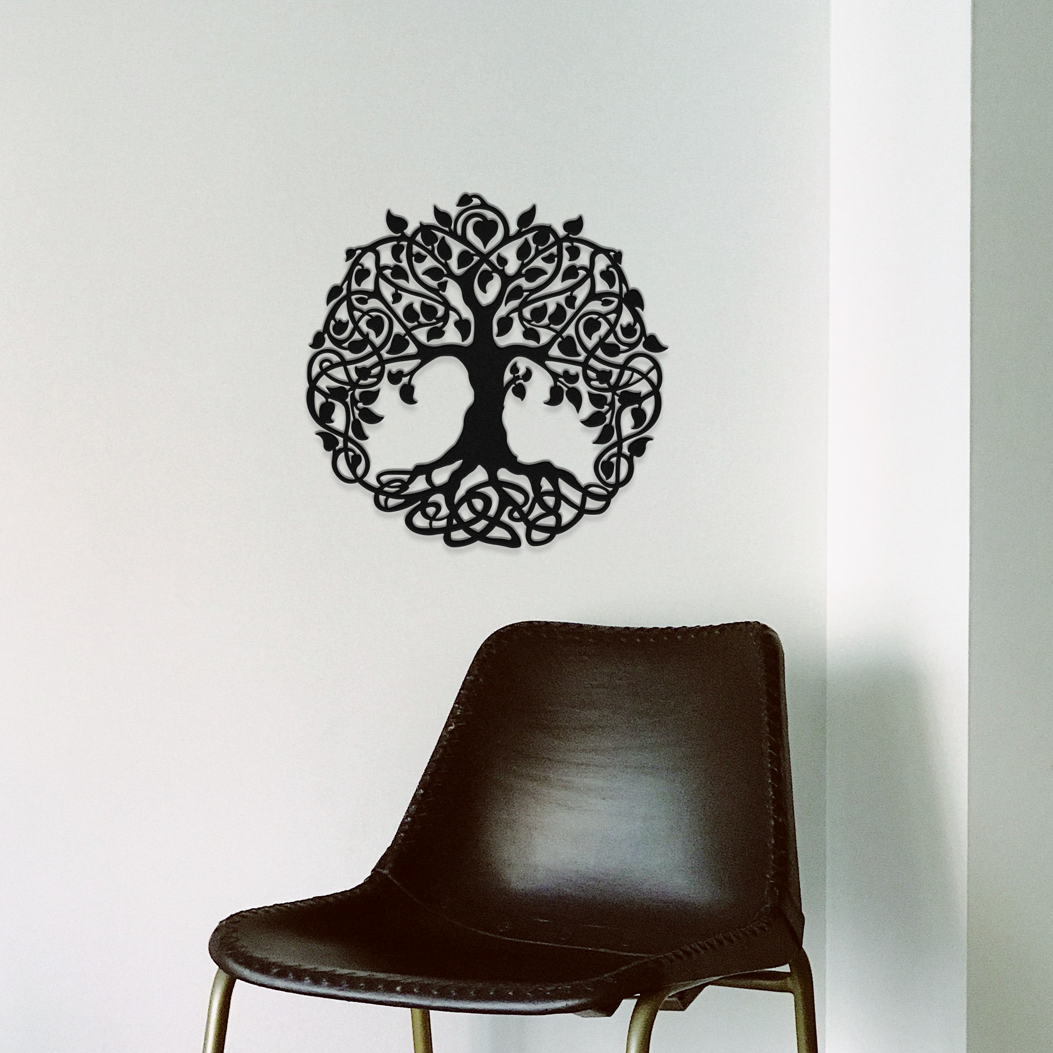 Tree of Life Metal Wall Art showcasing intricate design and durable steel finish, perfect for home decor.