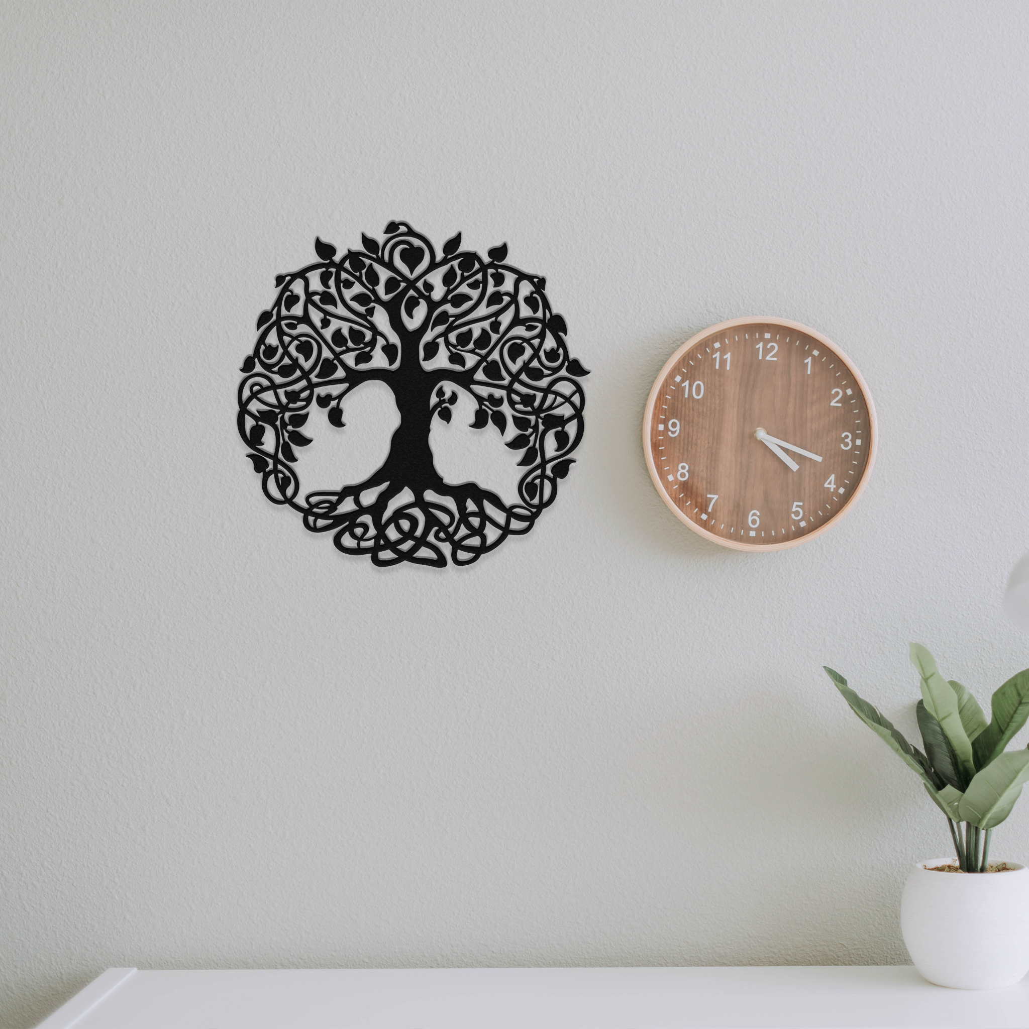 Tree of Life Metal Wall Art showcasing intricate design and durable steel finish, perfect for home decor.