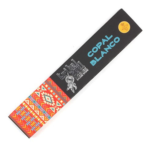 Tribal Soul Incense Sticks - White Copal, featuring a pack of aromatic incense sticks with a natural design, ideal for cleansing and spiritual rituals.