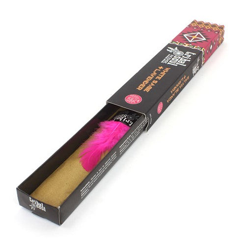 Tribal Soul Incense Sticks featuring White Sage and Lavender, beautifully packaged with a calming aroma.