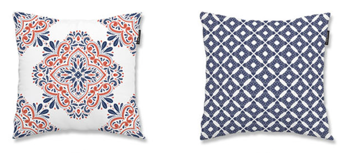 Türkiye Blossom double-sided cushion in vibrant colors, showcasing its high-quality microfiber fabric and stylish design.