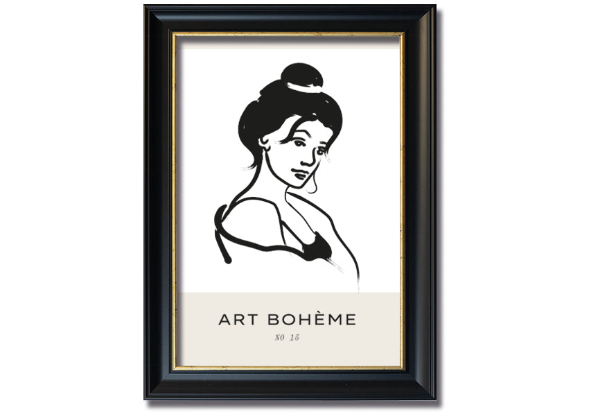 A beautifully framed print titled 'Tyed Up Hair', showcasing intricate details and available in various frame colors, ready to hang.