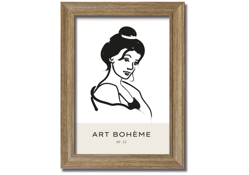 A beautifully framed print titled 'Tyed Up Hair', showcasing intricate details and available in various frame colors, ready to hang.