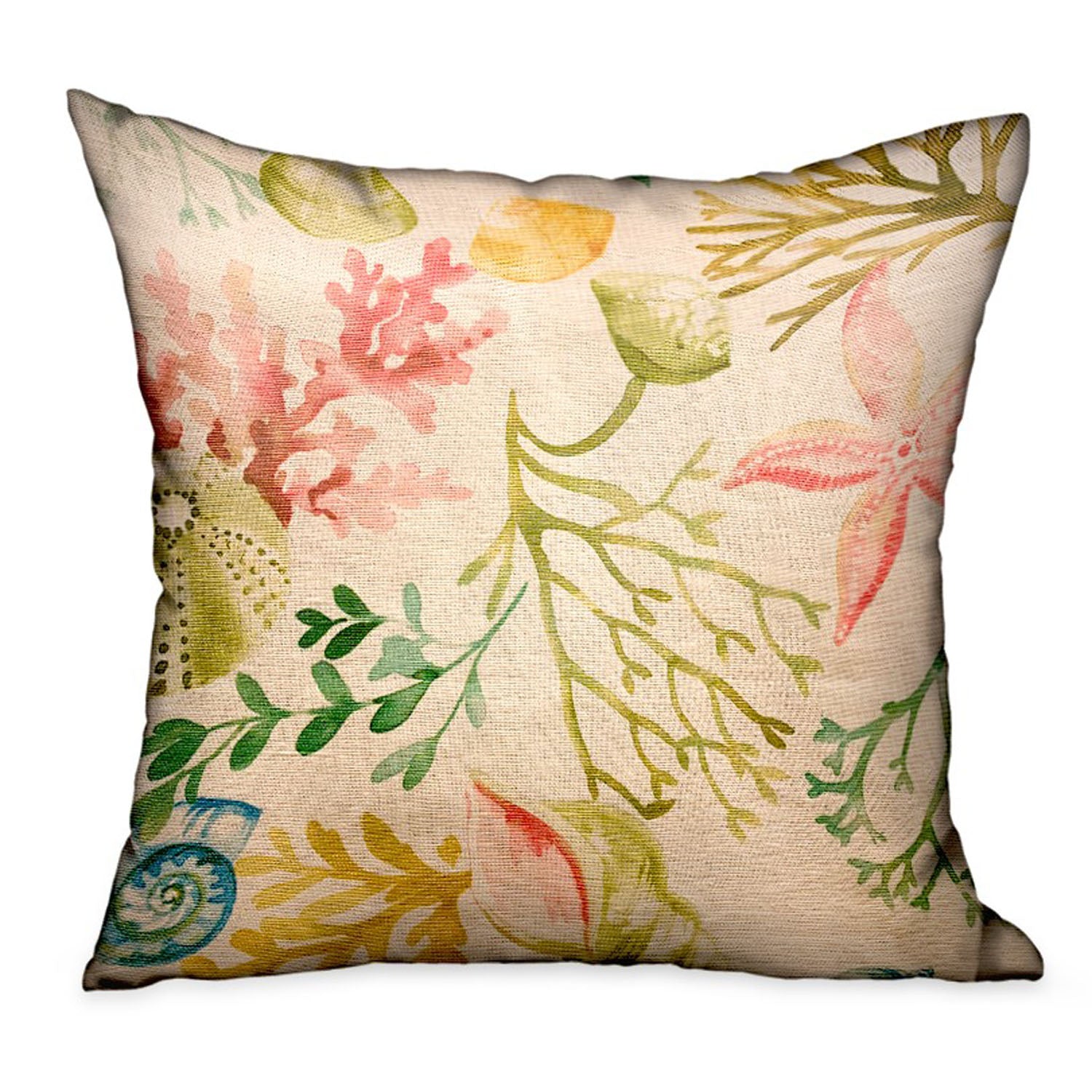 Underthesea Multi Floral Luxury Throw Pillow showcasing vibrant floral patterns and a handcrafted design, perfect for home decor.