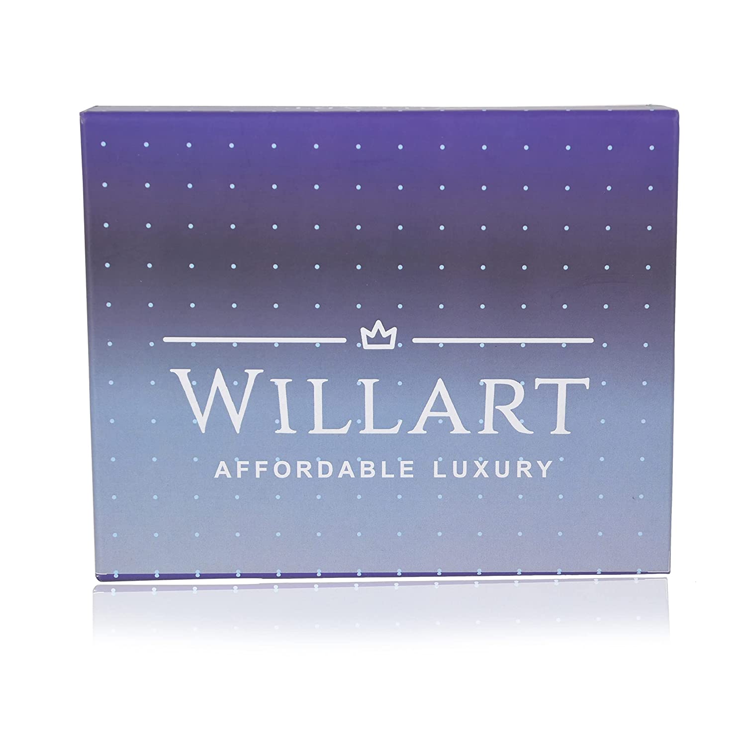 Willart Mens RFID Bifold Wallet made of genuine beige leather, featuring multiple card slots and RFID blocking technology.