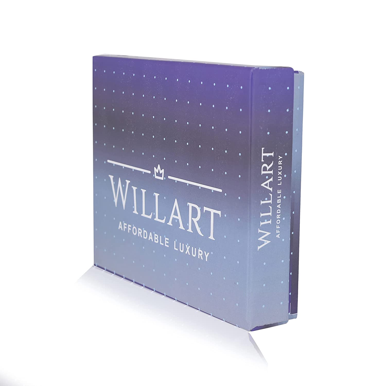 Willart Mens RFID Bifold Wallet made of genuine beige leather, featuring multiple card slots and RFID blocking technology.