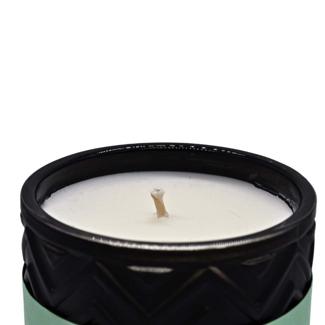 Wilde Enchantment Luxury Aromatherapy Scented Candle with elegant design and natural materials, showcasing its luxurious appeal.