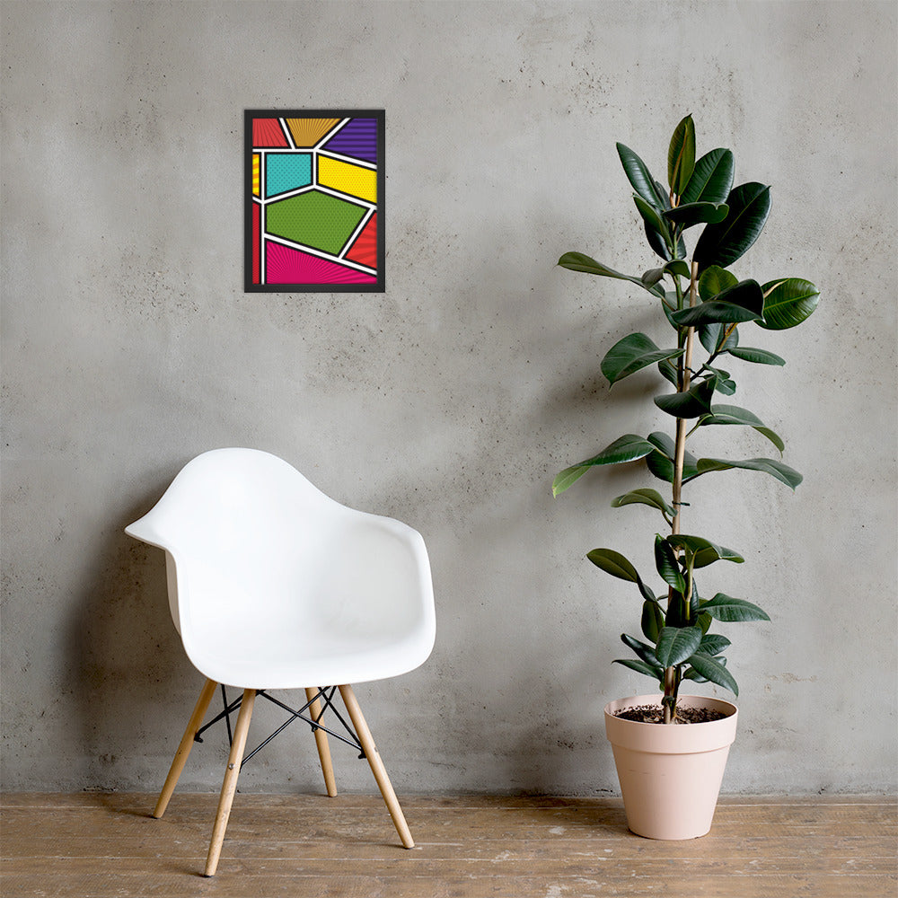 A beautifully framed photo paper poster titled 'Window to the Soul', featuring a glossy and matte finish, displayed in a stylish ayous wood frame.