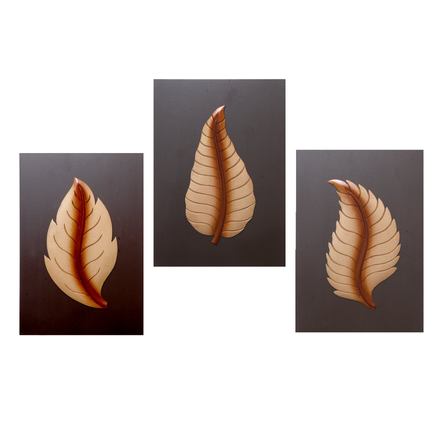 Handmade wooden wall decor featuring a leaf scenery design, perfect for enhancing home or office aesthetics.