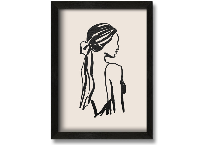 A beautifully framed print titled 'Woman Of Beauty', showcasing elegant artwork in a stylish frame, available in various colors.