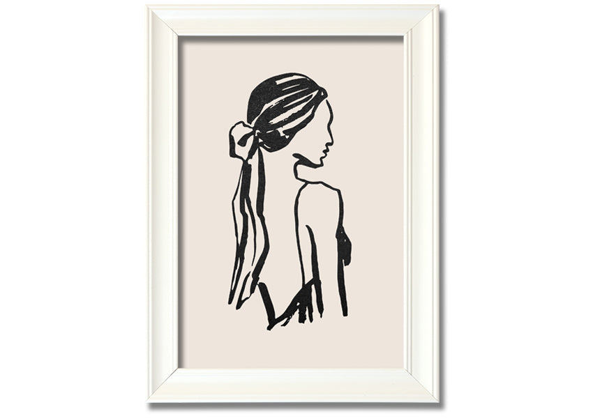 A beautifully framed print titled 'Woman Of Beauty', showcasing elegant artwork in a stylish frame, available in various colors.