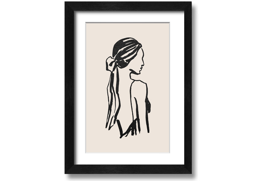 A beautifully framed print titled 'Woman Of Beauty', showcasing elegant artwork in a stylish frame, available in various colors.