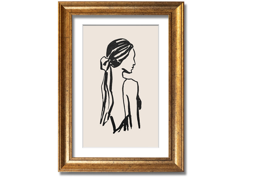 A beautifully framed print titled 'Woman Of Beauty', showcasing elegant artwork in a stylish frame, available in various colors.