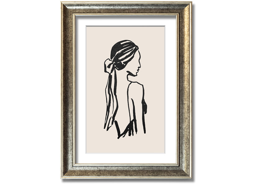 A beautifully framed print titled 'Woman Of Beauty', showcasing elegant artwork in a stylish frame, available in various colors.