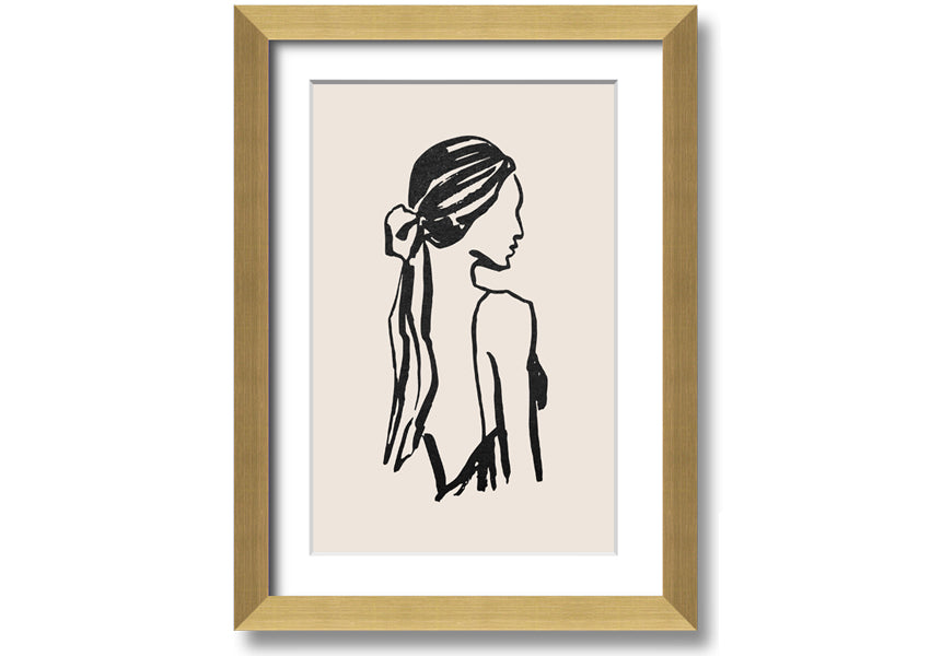 A beautifully framed print titled 'Woman Of Beauty', showcasing elegant artwork in a stylish frame, available in various colors.