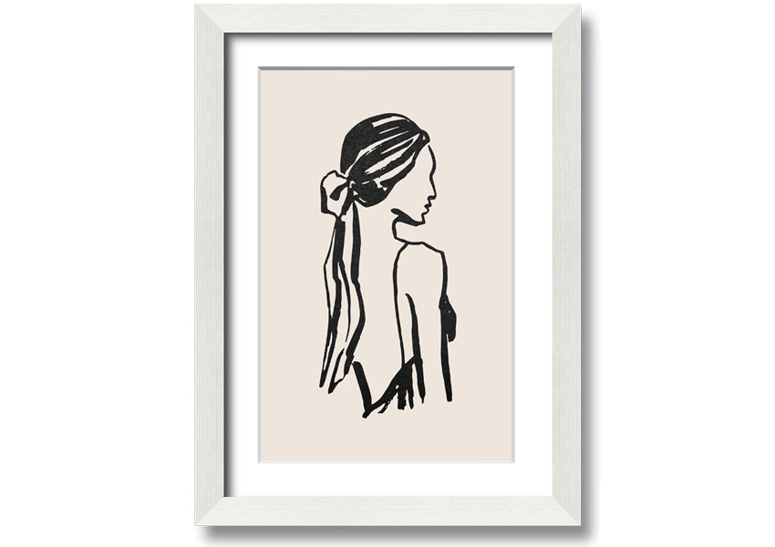 A beautifully framed print titled 'Woman Of Beauty', showcasing elegant artwork in a stylish frame, available in various colors.