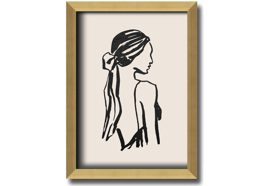 A beautifully framed print titled 'Woman Of Beauty', showcasing elegant artwork in a stylish frame, available in various colors.