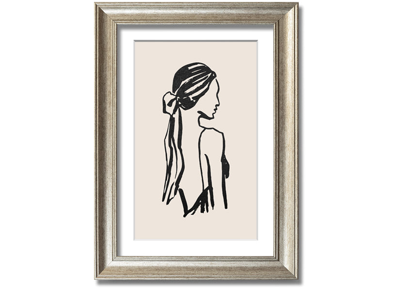 A beautifully framed print titled 'Woman Of Beauty', showcasing elegant artwork in a stylish frame, available in various colors.