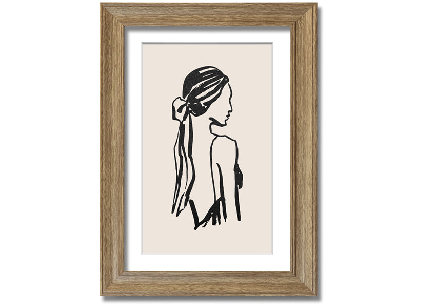 A beautifully framed print titled 'Woman Of Beauty', showcasing elegant artwork in a stylish frame, available in various colors.