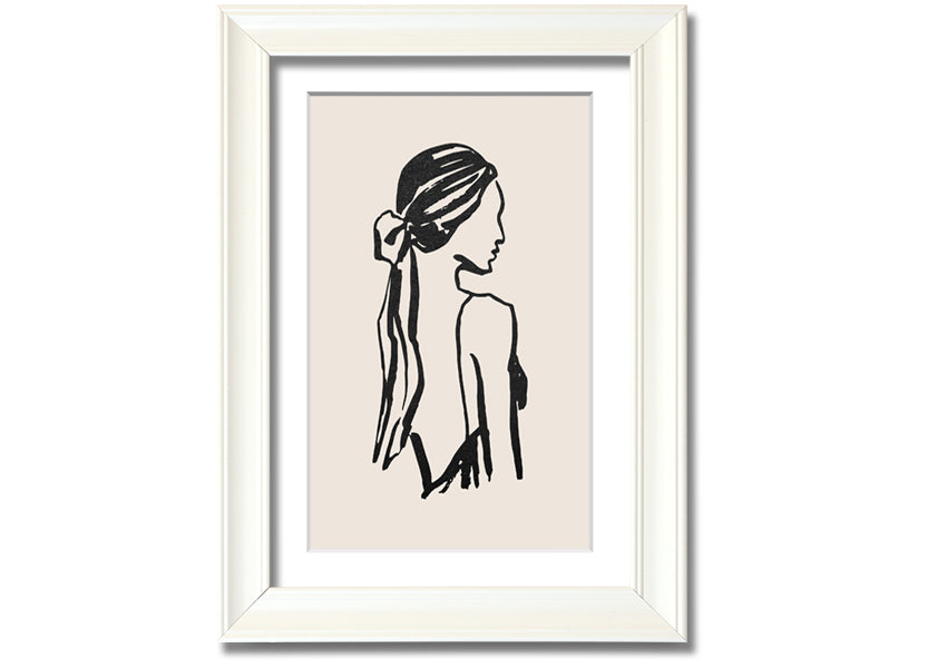 A beautifully framed print titled 'Woman Of Beauty', showcasing elegant artwork in a stylish frame, available in various colors.