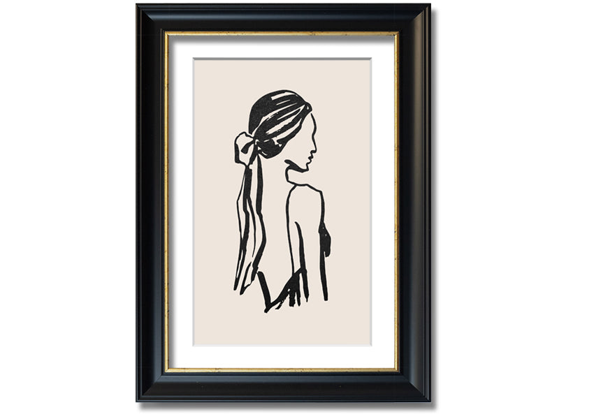 A beautifully framed print titled 'Woman Of Beauty', showcasing elegant artwork in a stylish frame, available in various colors.