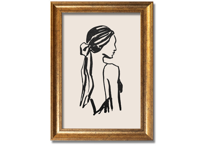 A beautifully framed print titled 'Woman Of Beauty', showcasing elegant artwork in a stylish frame, available in various colors.