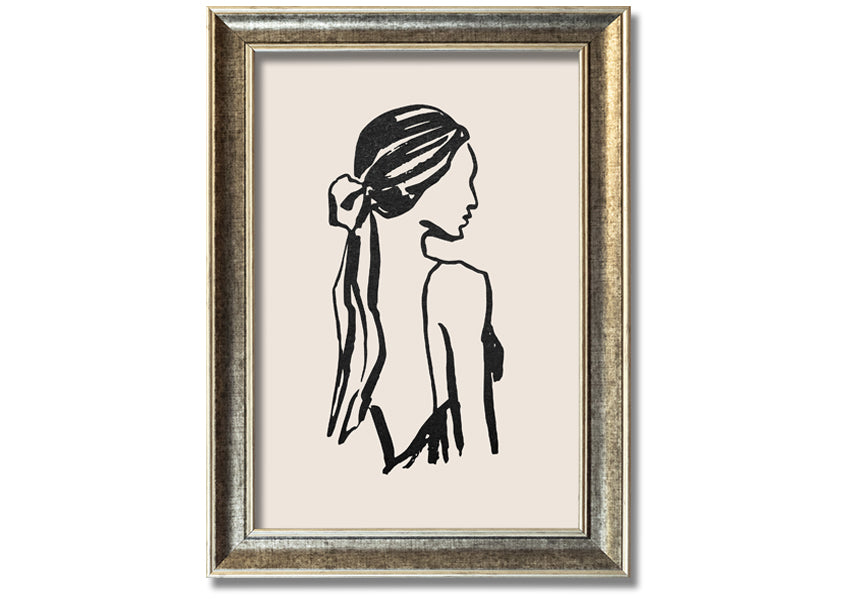 A beautifully framed print titled 'Woman Of Beauty', showcasing elegant artwork in a stylish frame, available in various colors.